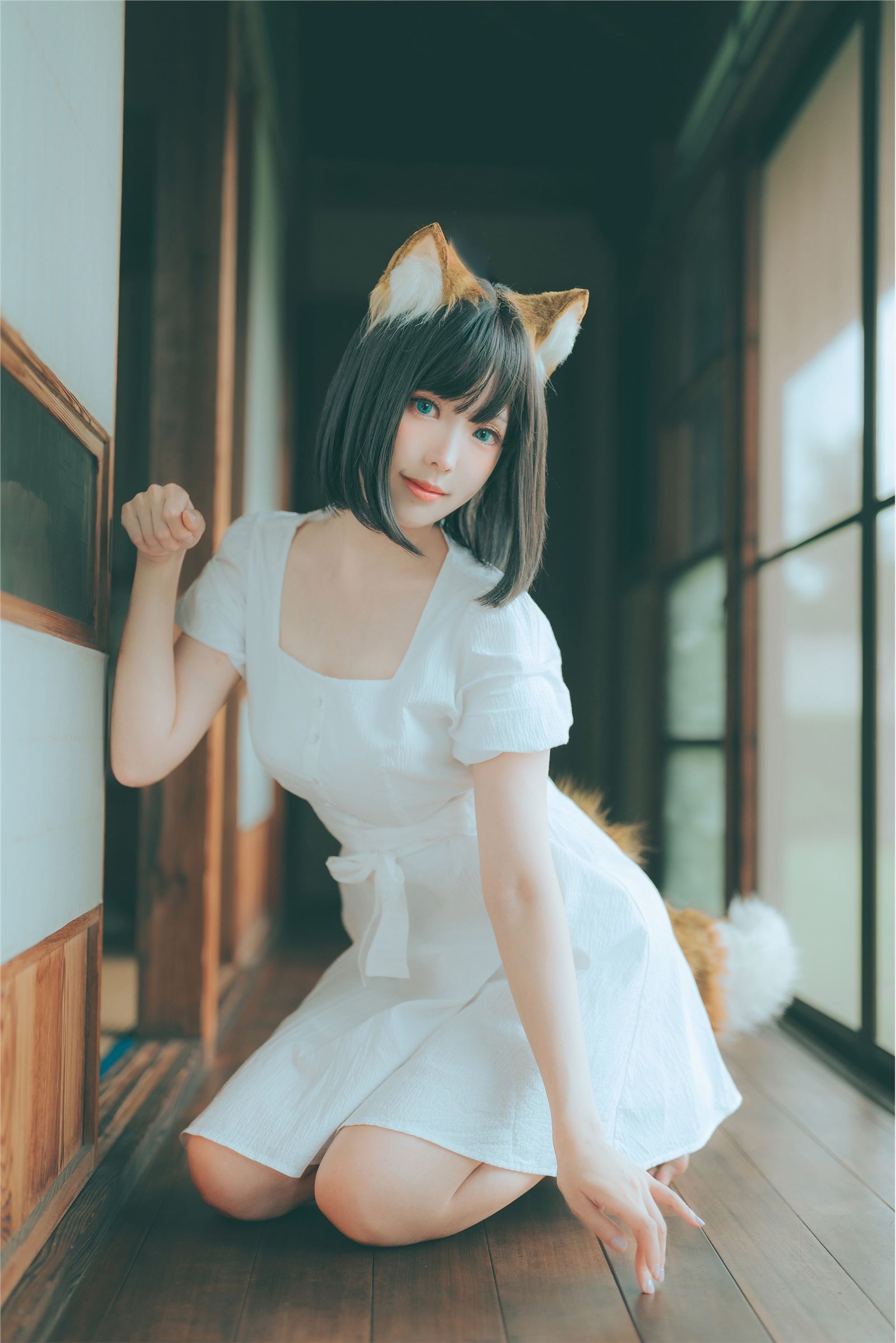 ElyEE Vol.117 2023 July B-Dongitsune~White dress fox girl in white dress(33)